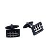 Ion Plated Black Steel Cufflinks