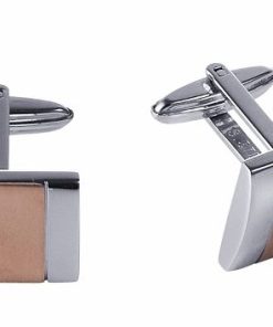 Stainless Steel Rose Gold Cufflinks