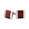 Stainless Steel Ion Plated Brown Cufflinks