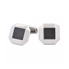 Stainless Steel Carbon Cufflinks