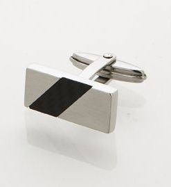Stainless Steel Carbon Fibre Cufflinks