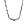Ion plated Gun Metal Stainless Steel Thick curb Link Neck Chain 50cm