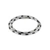 Brushed Stainless Steel Bead & Rubber Chain