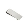 Money Clip, Brushed Stainless Steel, Rope Pattern