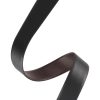 Black Brow Leather Lizard Belt