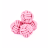 Pink Silk Knot Cufflinks
