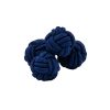 Navy Silk Knot Cufflinks