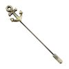 Antique Brass Anchor Lapel Pin