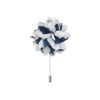 Navy White Lapel Pin