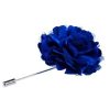 Navy Flower Lapel Pin