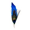 Blue Feather Lapel Pin