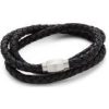 Black Triple Leather Bracelet