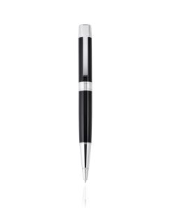 Ballpoint Pen, Chromablack Elegance: Black Lacquer & Chrome