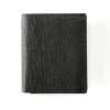 Black Cross Grain Leather Wallet