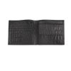 Black Croc Leather Wallet