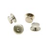 Rhodium Military Screw Shirt Studs (set of 4)