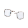 White cat's eye Cufflinks