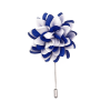 Blue White Flower Lapel Pin