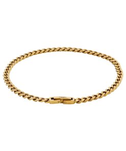 Classic Cuban Link Bracelet Ion Plated Gold (215 x 4mm)